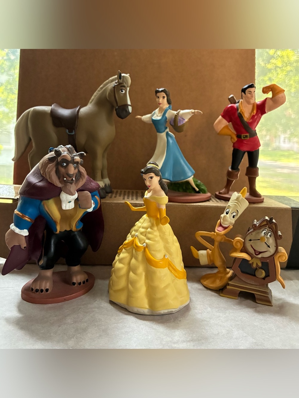 Disney Beauty and the Beast Figurine Set - lot of 6